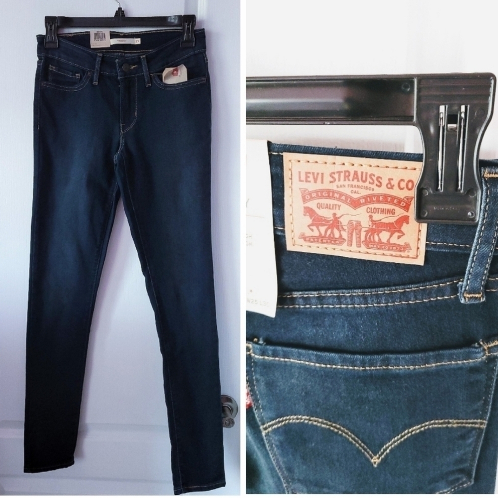 Levi's Blue Skinny Jeans Classic Style Size 25